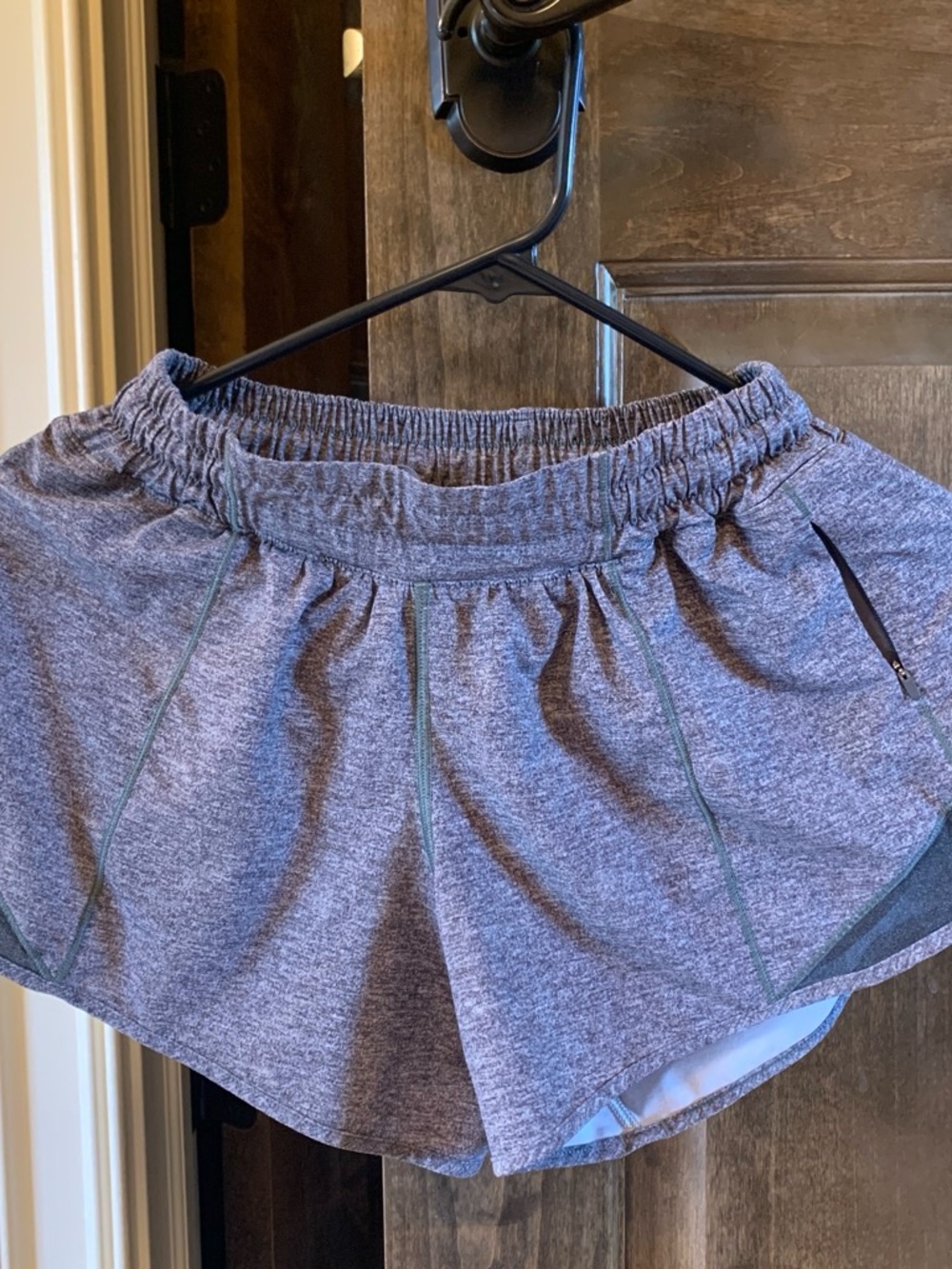 lululemon athletica Heather Gray Athletic Shorts